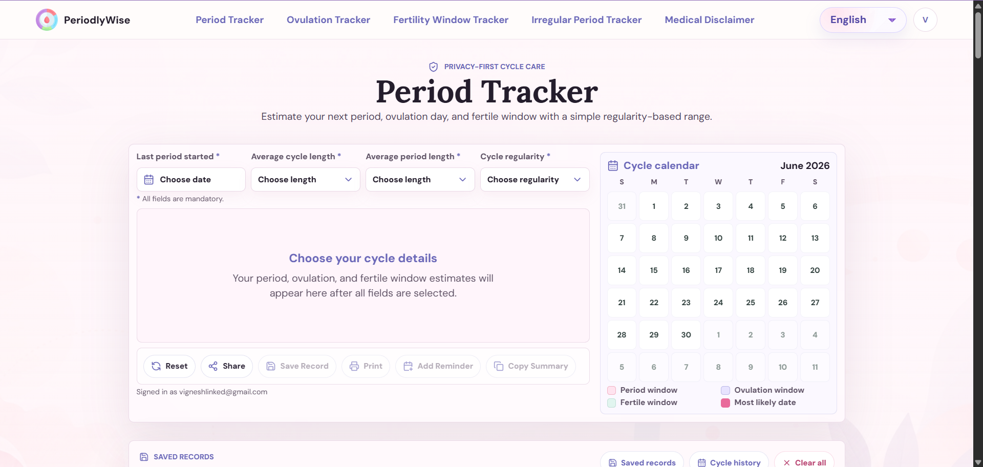 Period Tracker - PeriodlyWise Period Tracker - PeriodlyWise