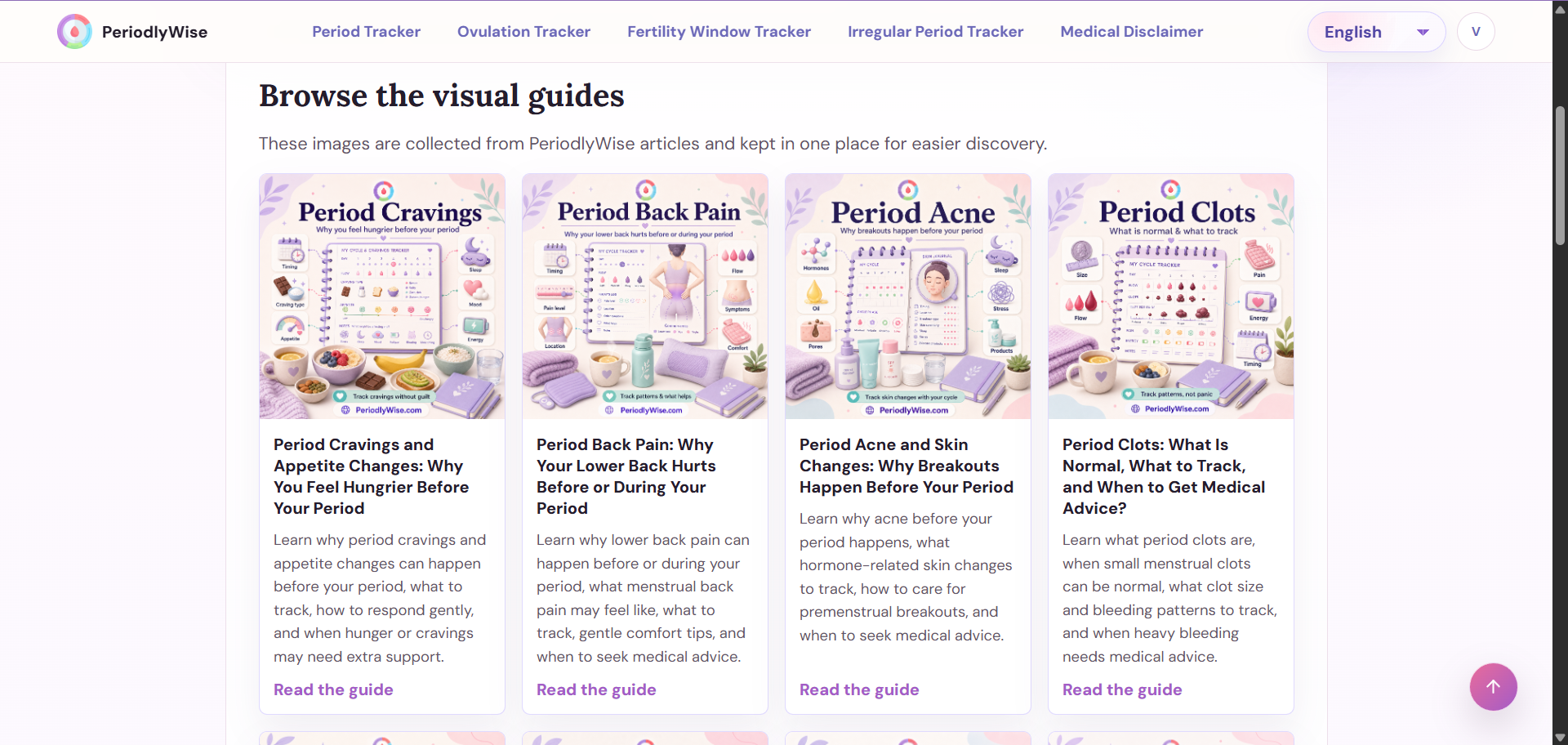 Visual Guides - PeriodlyWise Visual Guides - PeriodlyWise